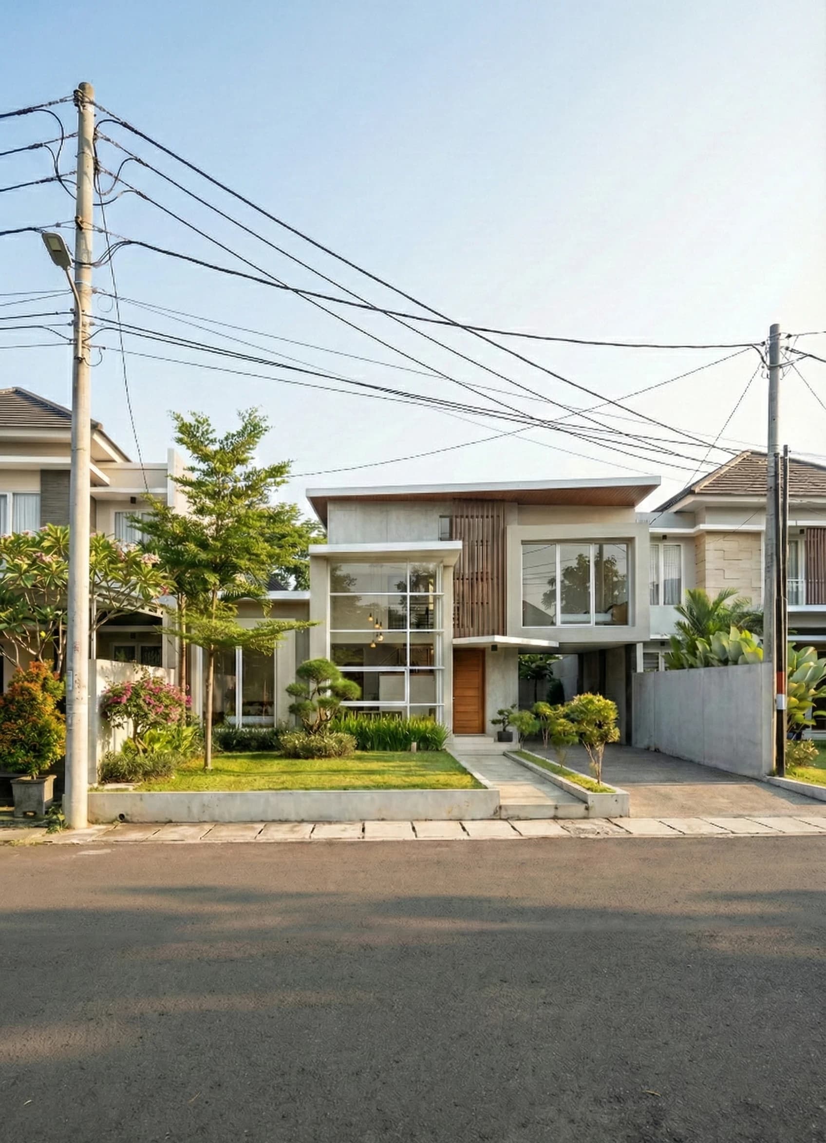 Rumah 2 Lantai Modern Kontemporer 15 x 18 m