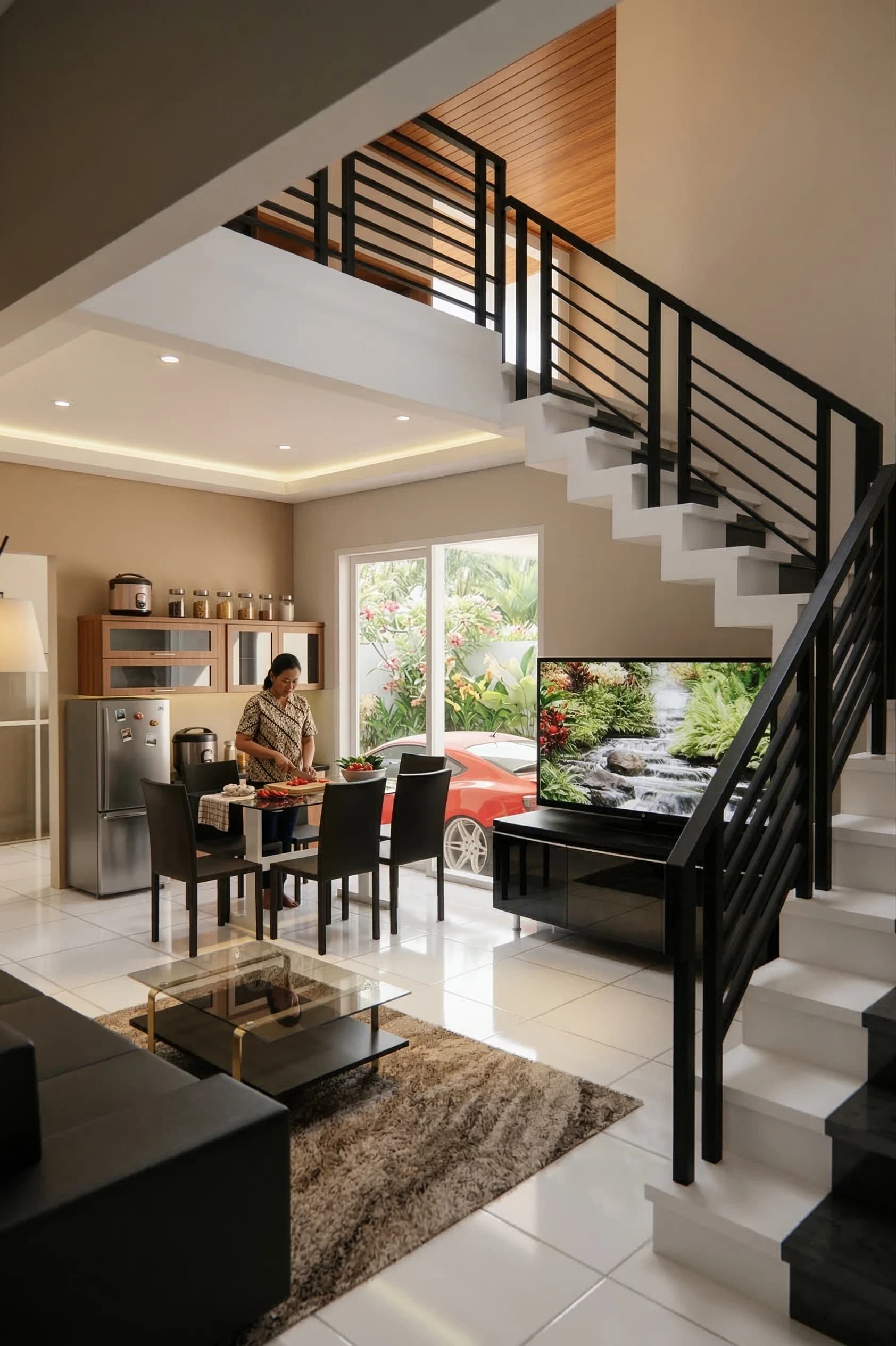 Rumah 2 Lantai Modern Kontemporer 15 x 18 m - Galeri 9