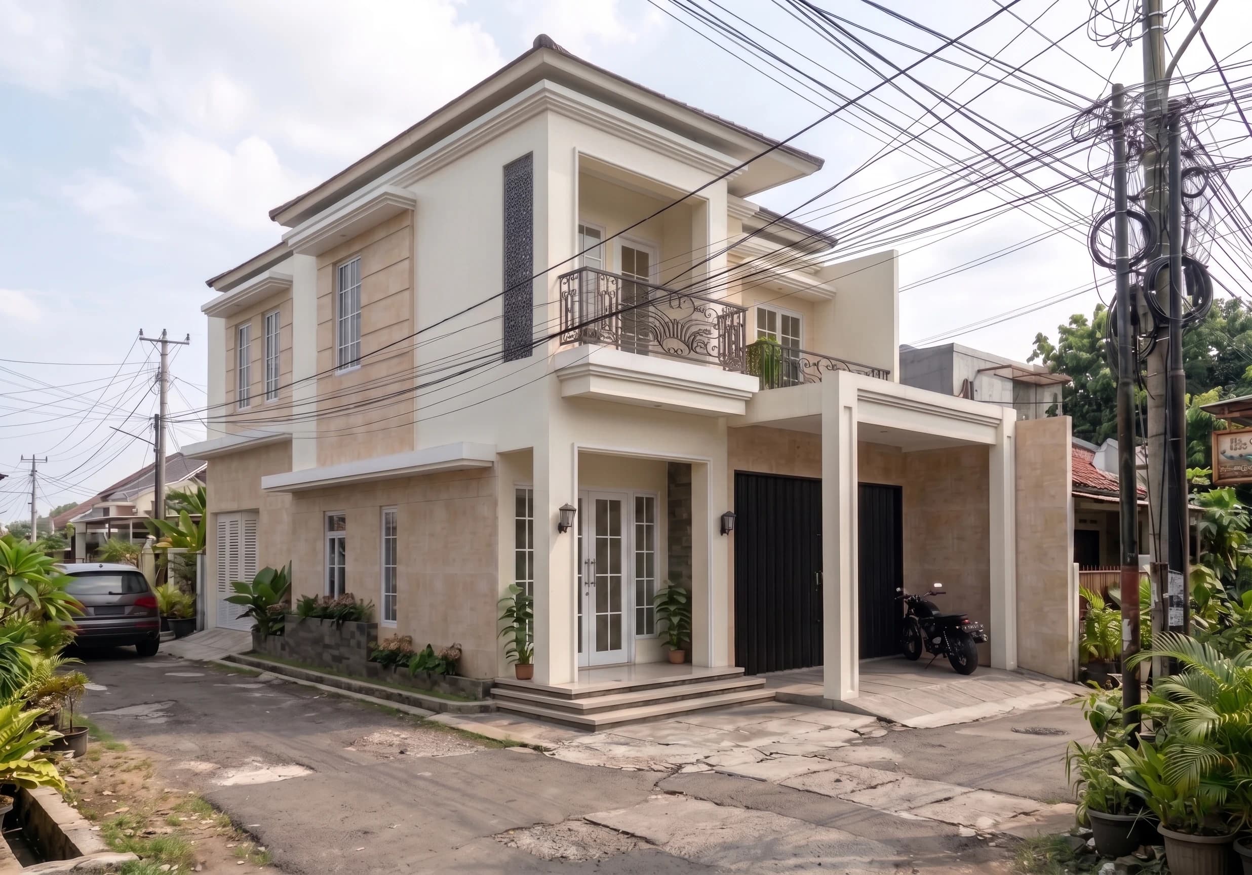 Rumah 2 Lantai Modern Klasik Hook 15 x 8 m - Galeri 1