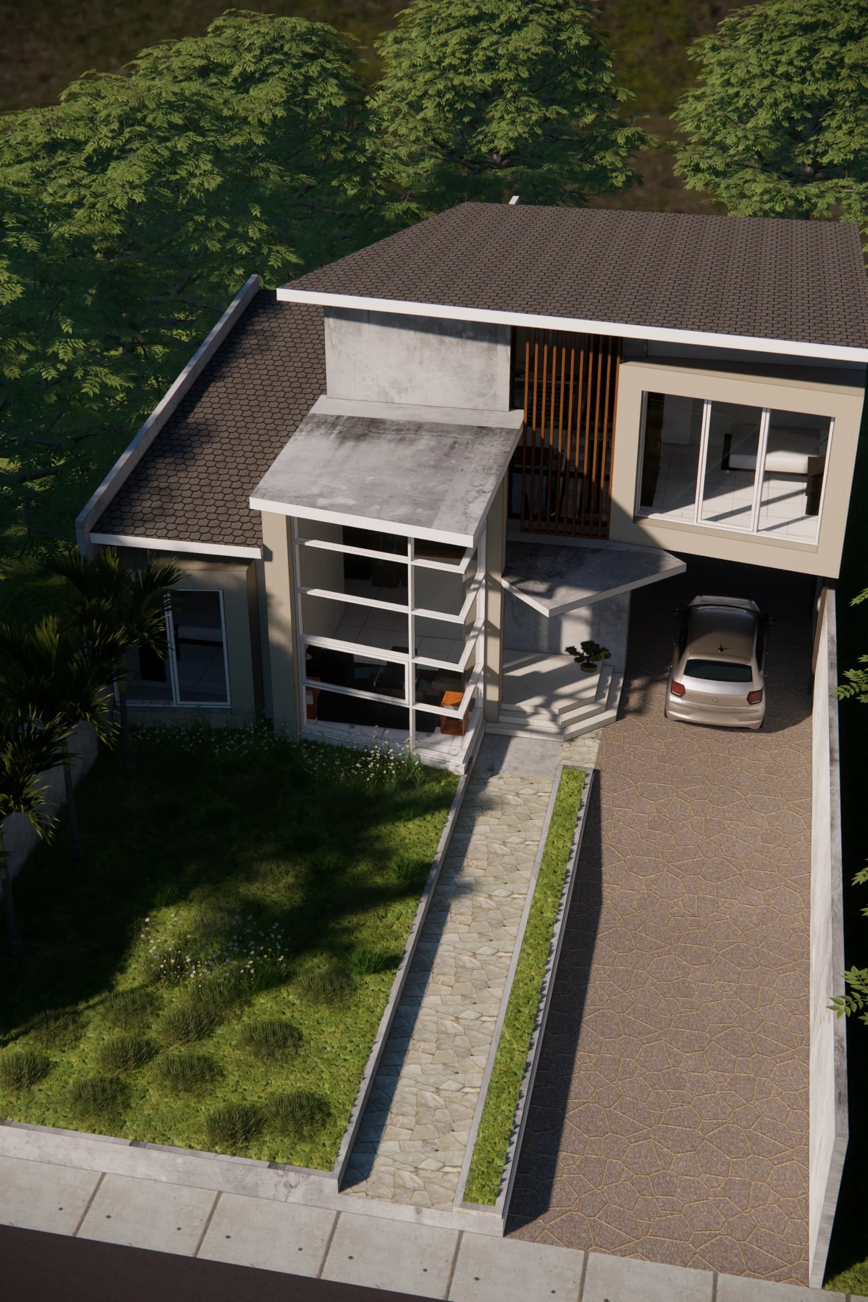 Rumah 2 Lantai Modern Kontemporer 15 x 18 m - Galeri 3